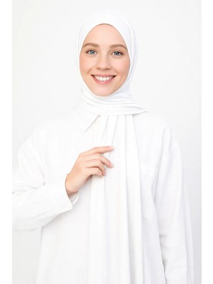 Moda Nokta Hazır Pratik Geçmeli Lüks Organik Düz Penye Şal Eşit Hizalı Taba