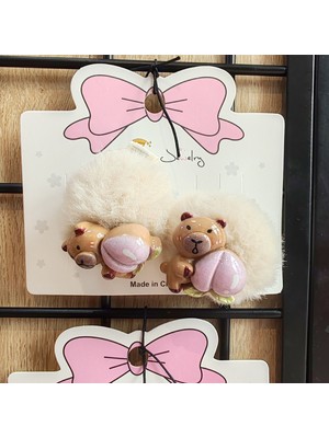 Moda Rüyası Capybara Figürlü Çıtçıtlı Kız Çocuk Toka