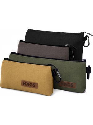 Haegs Çok Amaçlı Küçük Alet Çantası, Fermuarlı Kanvas, Küçük Organizer Kese Çanta (4`lü Karışık Boy/renk)