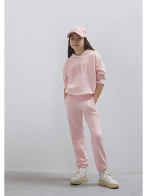 Mavi Mavi Logo Baskılı Pembe Sweatshirt 7S10147-71007