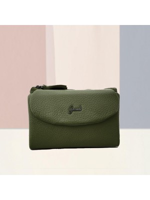 Grande Gerçek Deri Kadın Cüzdanı Orta Boy Hakiki Deri