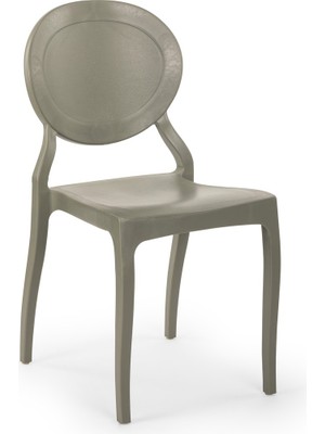 Tilia Rotus Polipropilen Sandalye Çimento Gri - Bahçe, Balkon, Dış Mekan, Kafe, Restoran İçin