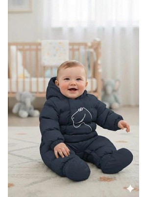 Benitto Kids Erkek Bebek Dinozor Detaylı Astronot Tulum 51377