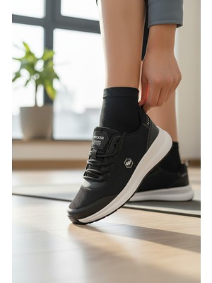 Enoch Kadın Nefes Alabilir Doku Düz Tabanlı Spor Ayakkabı