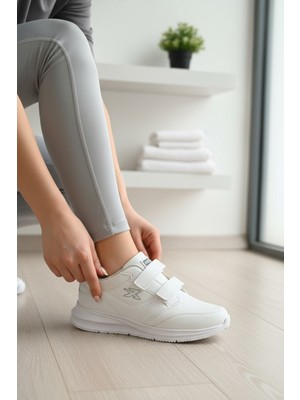Enoch Kadın Cırtlı Kolay Giyilebilir Bantlı Yürüyüş Ayakkabısı