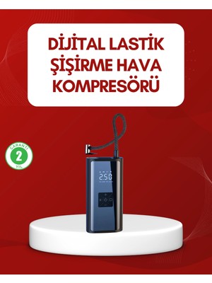 Tuncel Store 12V Uyumlu Çok Işlevli Akıllı Araç Lastik Pompası
