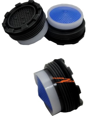 Yıldırım Nalbur 3 Adet Eca Vitra Serel Batarya Ucu Gizli Perlatör Filtreli Kendinden Dişli Mavi