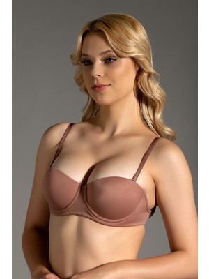 New Bra 8310 Kadın Sırtı Şeffaf Desteksiz Sütyen