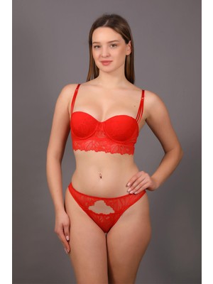 New Bra 4166 Dantelli Bralet Sütyen Takım