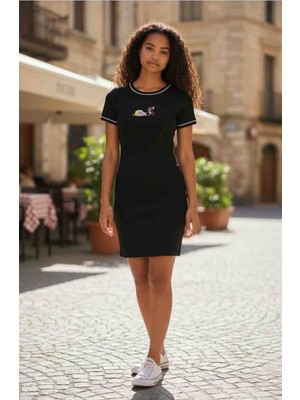 Kısa Kol Mini Elbise