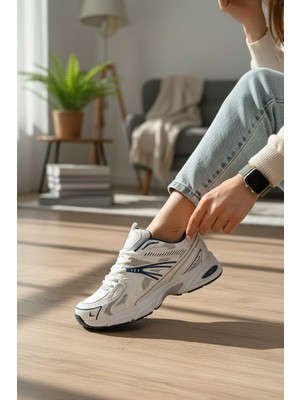 Enoch Kadın Ortopedik Bağcıklı Yüksek Taban Yürüyüş Spor Ayakkabı