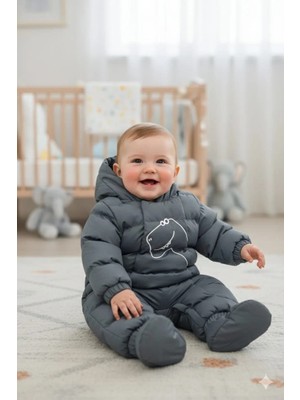 Benitto Kids Erkek Bebek Dinozor Detaylı Astronot Tulum 51377