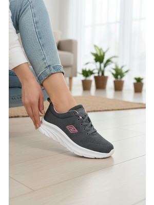 Enoch Kadın Yumuşak Tabanlı Fileli Bağcıklı Hafif Spor Ayakkabı