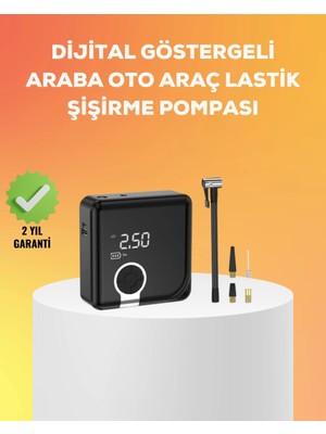 Tuncel Store Çok Fonksiyonlu Akıllı Lastik Şişirme Cihazı