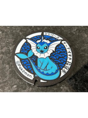 Anka Atölye 2'li Pokemon Vaporeon Bardak Altlığı – Anime Kapak Tasarımlı Koleksiyonluk Coaster