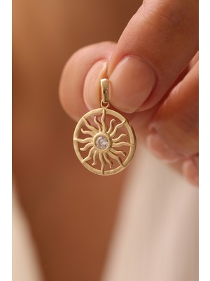 Yavuz Kuyumculuk 14 Ayar Altın Solaris Güneş Kolye Ucu