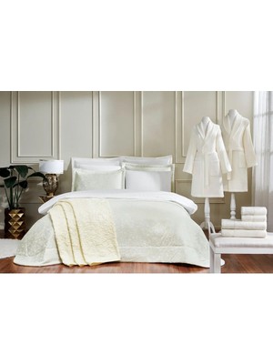 Özdilek Çeyiz Seti Flowerland Krem