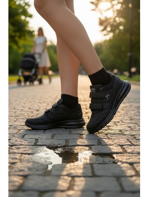 Enoch Kadın Cırtlı Kolay Giyilebilir Bantlı Yürüyüş Ayakkabısı