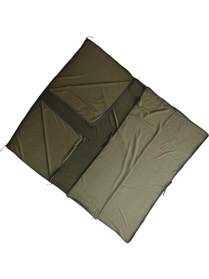 Naturecamp Seyi Haki Birleştirilebilir Çift Kişilik Polar Kamp Uyku Tulumu-Battaniye Çarşaf Ykk Fermuarlı