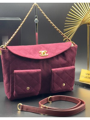 Raees Çift Askılı Kapitone Desenli Kadın Çanta