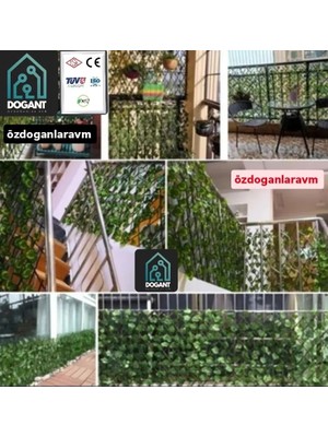 Dogant 48 Bahçe Balkon Duvar Ofis Paravan Yapay Ahşap Çit 200X90 - 240X70 - 250X67