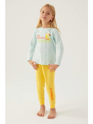 RolyPoly Roly Poly 3401 Premium Garson Kız Çocuk Endless Pamuklu Rahat Kalıp Uzun Kollu Pijama Takımı
