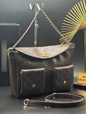 Raees Çift Askılı Kapitone Desenli Kadın Çanta