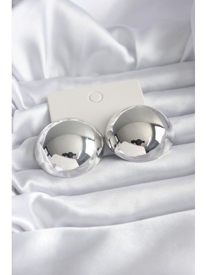 Pirinç Gümüş Renk Kadın Küpe