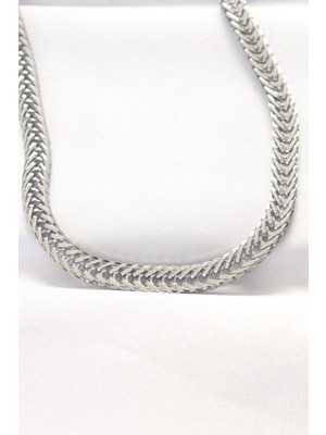 316L Çelik Silver Renk Balık Sırtı Zincir Kolye