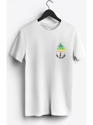 MGAX Kamp Doğayı Kurtar Arma Baskılı Regular Sıfır Yaka %100 Pamuk Unisex Penye T-Shirt