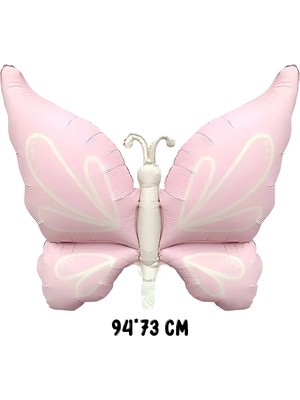 Parti Pera Retro Kelebek Folyo Balon 94*73 cm