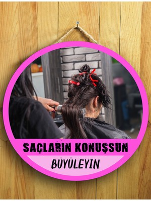 Mayeka Kadın Kuaförleri Için Kadın Kuaförü Duvar Kapı Tablo Ahşap Askılı Pano Tabela