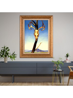 Giyense Altın Varaklı Çerçeveli Paspartulu Tablo DRE1164