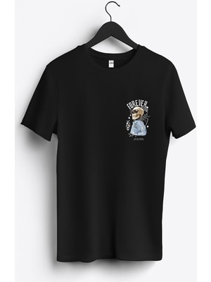 MGAX Skull Forever Cool Arma Baskılı Regular Sıfır Yaka %100 Pamuk Unisex Penye T-Shirt