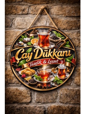 Mayeka Cafe Restoran Için Çay Ocağı Duvar Kapı Tablo Süsü Ahşap Askılı Pano Tabela No 70
