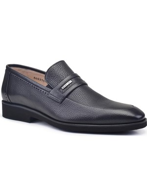 Nevzat Onay Siyah Hakiki Deri Erkek Loafer Ayakkabı