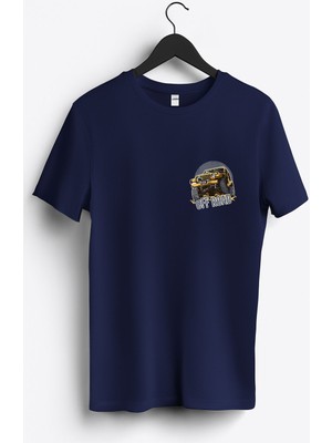 MGAX Off Road Arma Baskılı Regular Sıfır Yaka %100 Pamuk Unisex Penye T-Shirt
