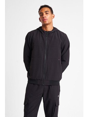 Lescon 25NTES001102 Erkek Fermuarlı Kapşonlu Sweatshirt