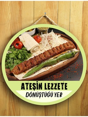 Mayeka Cafeler Restoranlar Kebapçılar Için Kebap Duvar Kapı Tablo Ahşap Askılı Pano Tabela