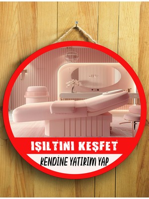 Mayeka Güzellik Salonları Için Güzellik Salonu Duvar Kapı Tablo Ahşap Askılı Pano Tabela