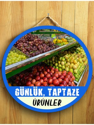 Mayeka Manavlar Için Manav Duvar Kapı Tablo Ahşap Askılı Pano Tabela