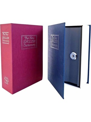 MK Beykoz Kitap Görünümlü Gizli Kasa Büyük Boy Anahtarlı Kilitli Para Kasası - KE002Q-799I61