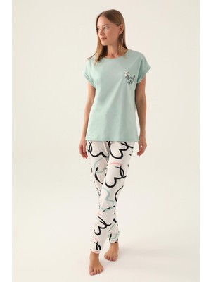 RolyPoly Roly Poly 3399 Cute Kadın Kısa Kol Pijama Takımı