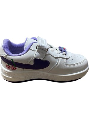 Güven Kundura Çocuk Düz Kaymaz Taban Kirazlı Spor Ayakkabı Çocuk Düz Kaymaz Taban Kirazlı Spor Ayakkabı