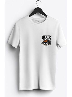 MGAX Off Road Adventure Rock Crowler Arma Baskılı Regular Sıfır Yaka %100 Pamuk Unisex Penye T-Shirt