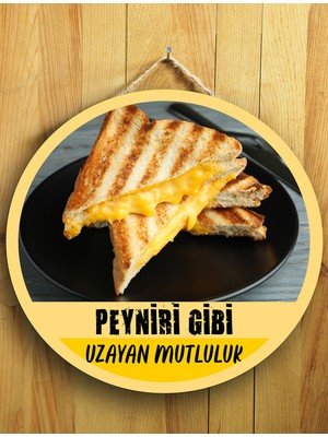 Mayeka Cafeler Restoranlar Kahvaltıcılar Tostçular Için Kaşarlı Tost Duvar Kapı Tablo Ahşap Askılı Pano Tabela