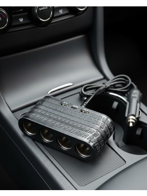 MK Beykoz Araç Içi Güç Dağıtıcı 4 Çakmaklık 2 USB 1 Type C Şarj Ünitesi - KE002Q-77ZM14