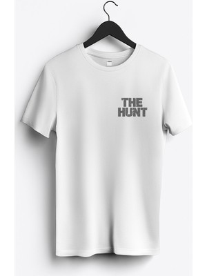 MGAX Avcı The Hunt Arma Baskılı Regular Sıfır Yaka %100 Pamuk Unisex Penye T-Shirt