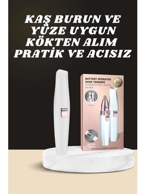 MK Beykoz Kulak Burun ve Yüz Epilasyon Aleti ve Yüz Masaj Aleti Ikili Cilt Bakım Seti - KE002Q-7906B5