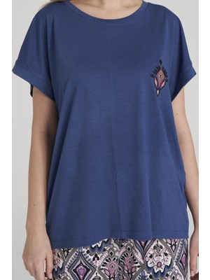 Pijadore 1636 Kadın Kısa Kollu Pijama Takımı